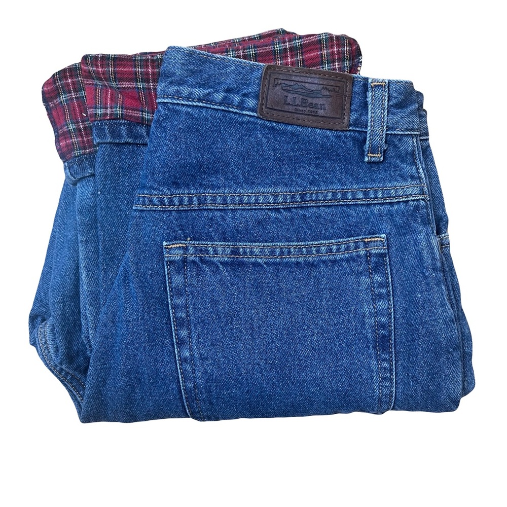 VTG Flannel Lined L.L.Bean Denim Jeans